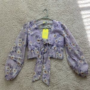 NWT Farm Rio Floral Crop Top